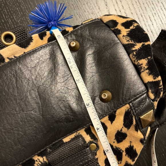 Vintage Betsey Johnson leopard print hand bag purse - Picture 13 of 14